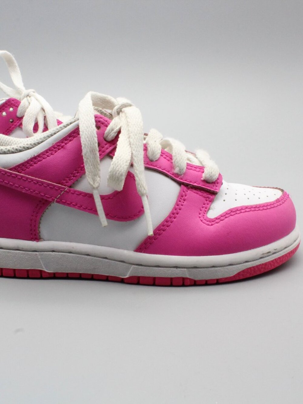 Nike Dunk Low PS Laser Fuchsia Girls Sz 12C - Picture 7 of 13